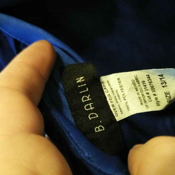 B Darlin' Embellished "Optimism" Strapless Dress - Picture 8 of 8